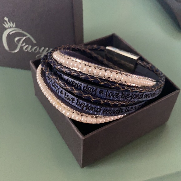 Inspirational Layered Wrap Bracelet - Picture 2 of 4